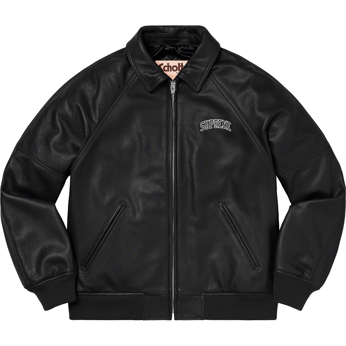 Martin Wong/Supreme Schott® 8-Ball Leather Varsity Jacket view 10
